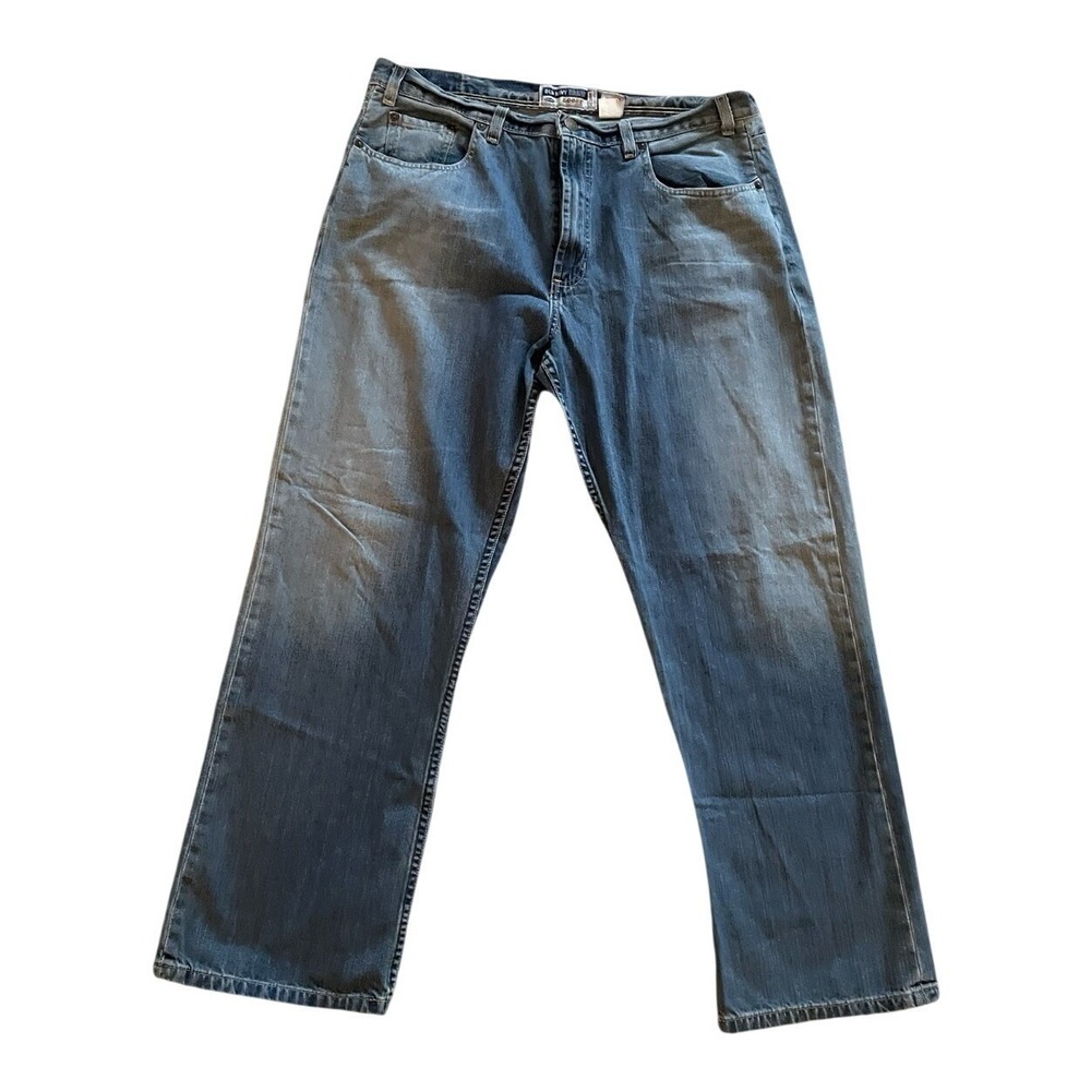Old Navy Loose Fit Jeans Mens 36x32 Blue Medium Wash Cotton Relaxed Straight Leg
